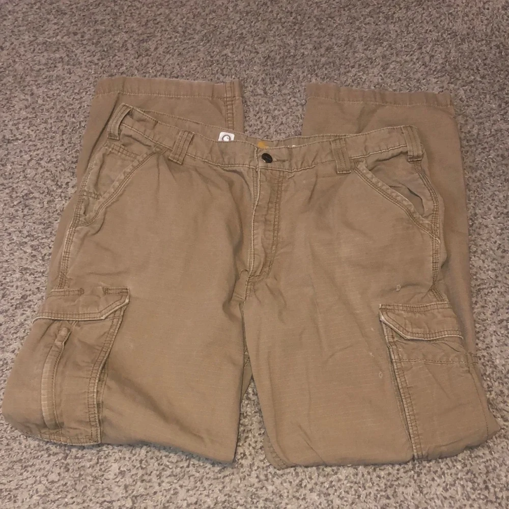 Carhartt Force 101148257 Cargo Pants Mens Ripstop Brown Workwear Carpenter